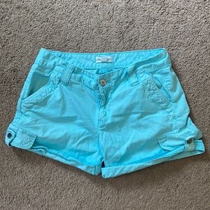 Calvin Klein adjustable bottom blue shorts